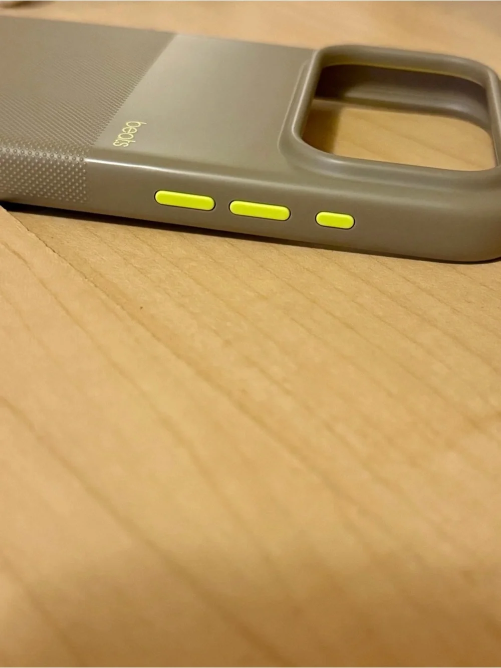 Beats Case. Tan Yellow iPhone 17 Pro Max Case